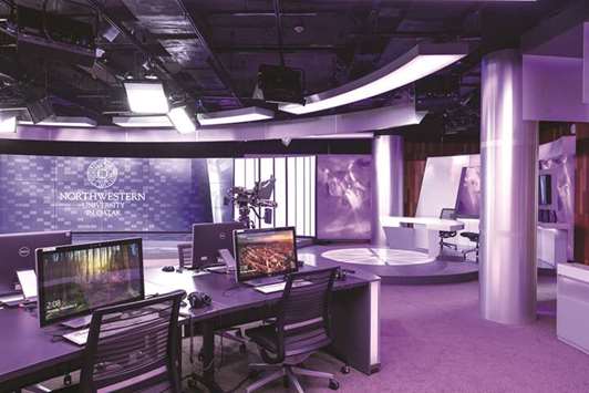 The NU-Q newsroom.