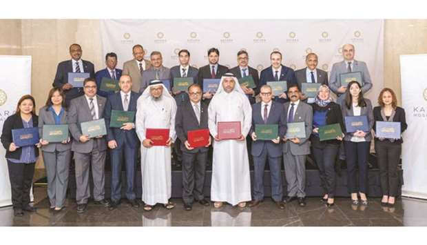 Some of the long-serving Katara Hospitality employees who received their awards recently.