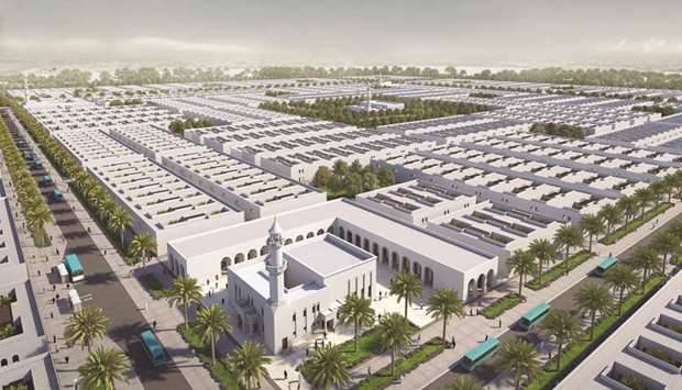 Artist's impression of a new labour city project by Barwa Real Estate Company on Salwa Road