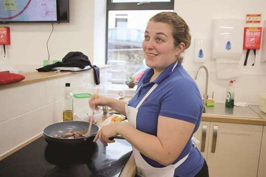AT WORK: Emily is a student at Norland College.