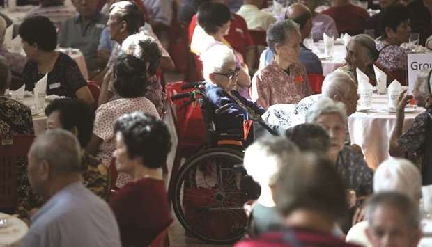 Singapore is expected to have as many people aged 65 and older as under 15 this year.