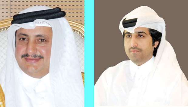 Sheikh Khalifa (left) and Saleh bin Hamad: Strong Kuwait relations.