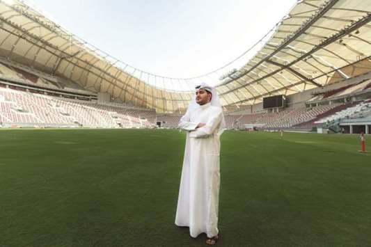 File photo of Yasser al-Mulla, senior manager with the SCu2019s Landscape & Sport Turf Management department.