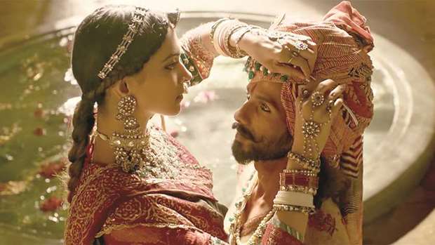 NOT WORTH A SHOUT: Padmaavat lead Deepika Padukone with Shahid Kapoor during a scene.