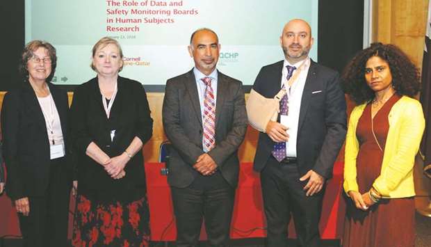 Dr Susan Ellenberg, Zoe Doran, Dr Shahrad Taheri, Dr Ziyad Mahfoud and Dr Sunanda Holmes at the event.