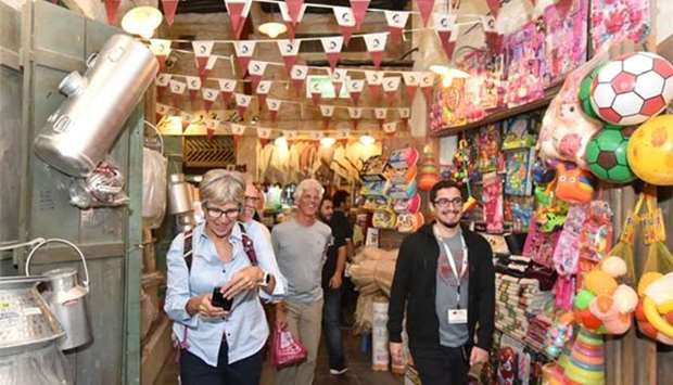 Souq Waqif tours attracted many residents and foreign visitors.
