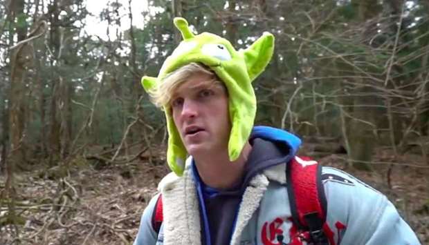 Logan Paul appears in a now-deleted suicide forest video