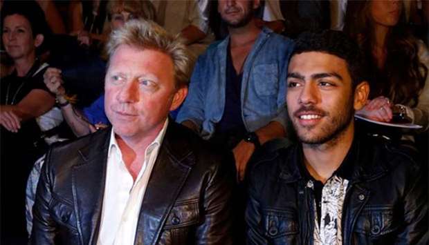 Boris Becker is seen with his son Noah in this file photo.