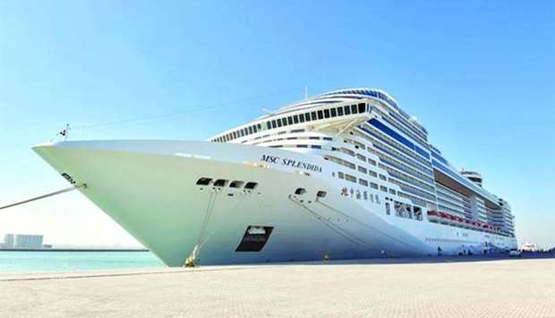 MSC Splendida is considered the largest ship to enter Doha Port.