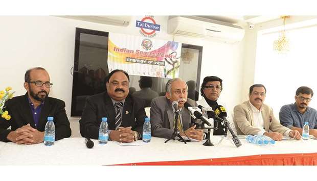 IN SESSION: The press conference was held at Indian Coffee House yesterday morning.     Photos by Nasar T K
