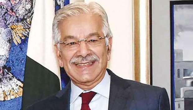 Pakistan's former foreign minister Khawaja Asif. 