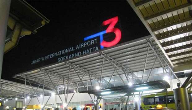 The suspected mother of a new-born baby was arrested at Soekarno-Hatta airport in Jakarta.