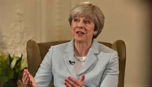 Prime Minister Theresa May speaks on the BBC's Andrew Marr Show.