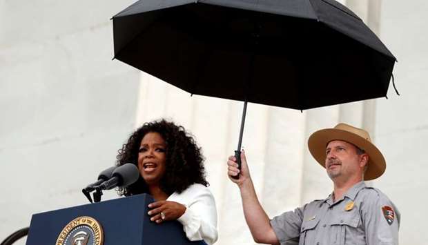 Oprah Winfrey speaks during the commemoration of the 50th anniversary of the March on Washington and Reverend Martin Luther King Jr.'s ,I have a dream, speech at the Lincoln Memorial in Washington, DC, US, August 28, 2013.