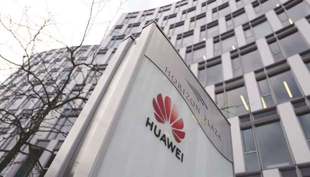 The logo of Huawei is seen in front of the local offices of the company in Warsaw. The Chinese technology giant is facing increasing pressure across the European Union amid growing concerns that Beijing could use Huaweiu2019s gear for spying u2014 something the company has always denied.