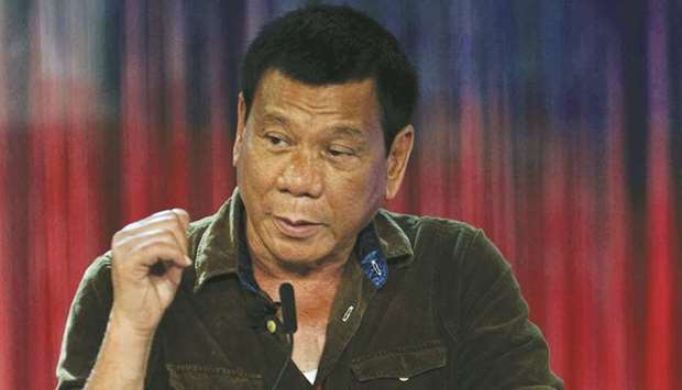 Duterte: crackdown on graft