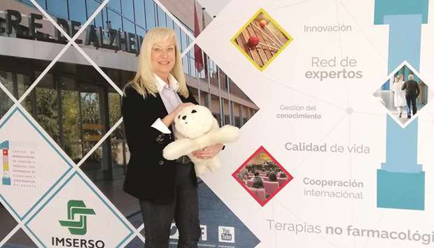 RESEARCH: Elena Gonzalez Ingelmo is part of the State Reference Centre (CRE) in Spain, which is analysing the therapeutic effects of a baby seal robot in the city of Salamanca.