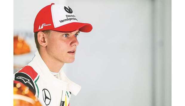 A file photo of Mick Schumacher before driving his father Michael Schumacheru2019s car before a race at Spa-Francorchamps in Belgium on August 27, 2017. (Reuters)