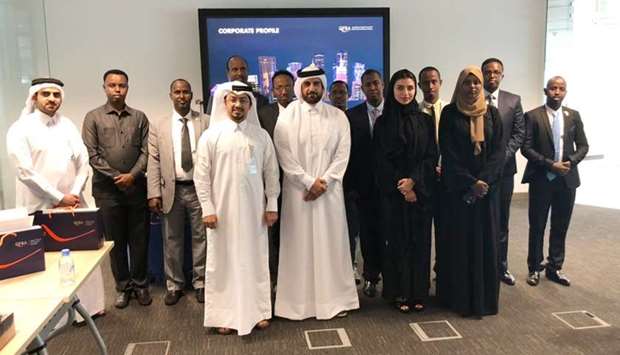 QFBA and QFC officials with the high-level delegation from Somalia