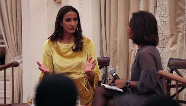 HE Sheikha Hind bint Hamad al-Thani during the discussion