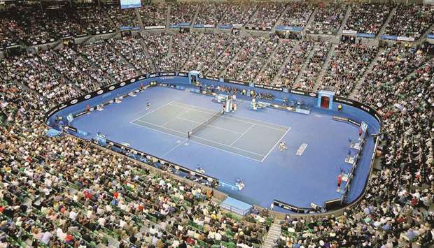 INDOOR: Australian Open is the first Grand Slam tournament to feature indoor play during wet weather or extreme heat with its three primary courts.