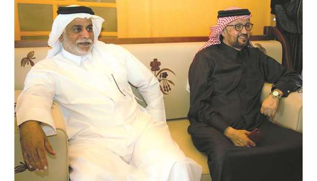 Ooredoo Qatar CEO Waleed al-Sayed and Ooredoo COO Yousuf Abdulla al-Kubaisi.