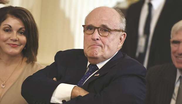 Giuliani: Any suggestion ... that the president counselled his former lawyer Michael Cohen to lie is categorically false.