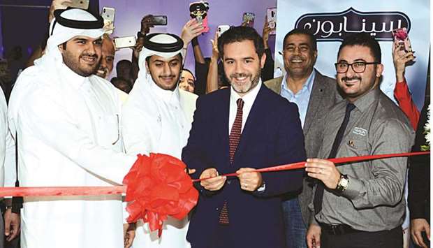 Officials from Mohammed Hamad Almana Group and Focus Brands attended the opening ceremony.