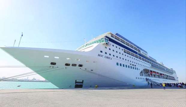 Cruise ship MSC Lirica sailed into Doha Port on its fifth trip during the ongoing 2018/u201919 season, carrying a total of 1,985 passengers and 737 crew members, Mwani Qatar tweeted Sunday