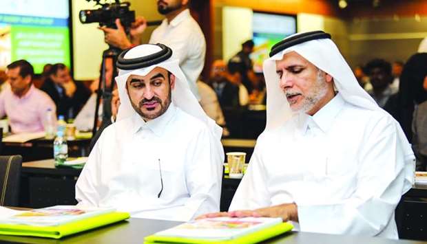 Dr Yousef Alhorr (right) and Abdulaziz al-Hammadi at the event