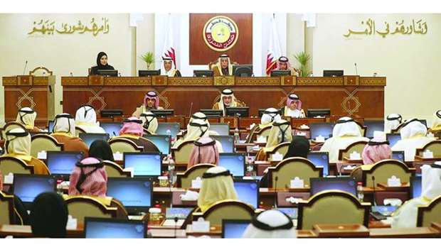 HE the Speaker Ahmed bin Abdullah bin Zaid al-Mahmoud speaks at the Advisory Council