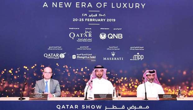 Officials announcing the details of Qatar Show