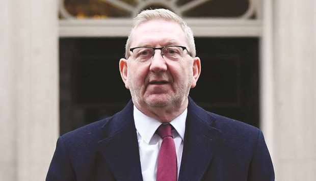 Len McCluskey, general secretary of Unite the Union, leaves Downing Street in London yesterday. Union leaders came away empty-handed after pleading with the prime minister to abandon her threat of no-deal Brexit during a historic meeting at Downing Street yesterday morning.