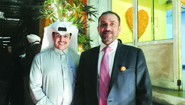 Qataru2019s ambassador to India Mohamed bin Khater al-Khater and QM acting CEO Ahmad al-Namla at the event.