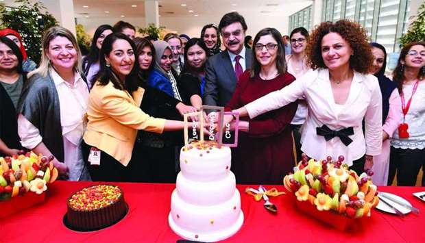 Dr Javaid Sheikh joined members of the Continuing Professional Development team and other staff to celebrate the accreditation.