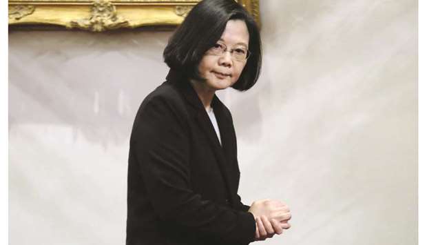 President Tsai Ing-wen had urged the army ,to complete all tasks on war preparation,, a spokesman said.