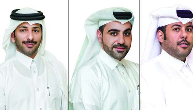 Left to right: Fahad al-Suwaidi (deputy CEO of QIC, Qatar Operations), Ahmad Mohamed Zebeib (deputy CEO of QLM Life & Medical), Ahmed al-Jarboey (senior vice-president of QIC Mena Retail and Motor Claims)