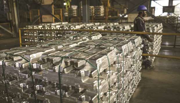 Aluminium ingots sit in the cast house unit of the Vedanta Ltd in Jharuguda district, Odisha. The Quick Estimates of Indiau2019s  Index of Industrial Production with base 2011-12 for the month of November 2019 stands at 128.4, which is 1.8% higher as compared to the level in the month of November 2018, the Ministry of Statistics and Programme Implementation said.