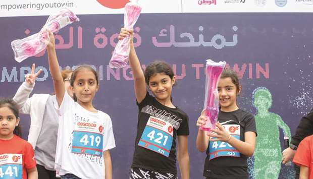 Snapshot from the 2020 Ooredoo Doha Marathon.