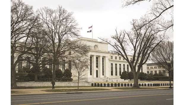 The US Federal Reserve building in Washington, DC. Earlier this month the Fed ramped up its offerings to help smooth the marketu2019s path into January. It has also been bolstering system reserves through Treasury bill purchases.