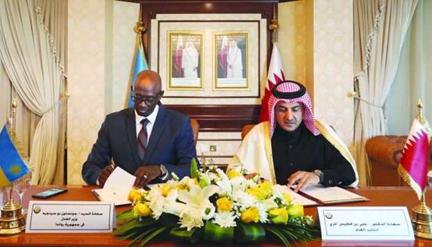 Qatar, Rwanda sign pact in legal field