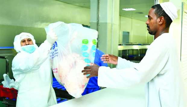 The packed meat is handed over to a customer at the counter.  PICTURES: Ram Chand