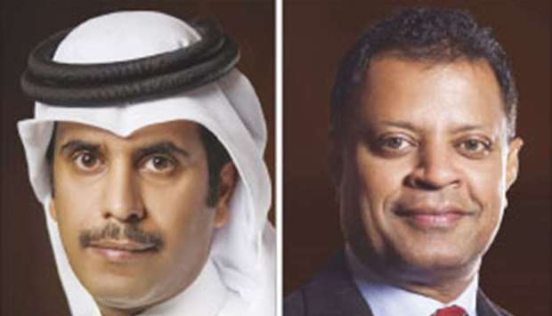 Sheikh Abdulla and Menon: Supporting Qataru2019s growth.