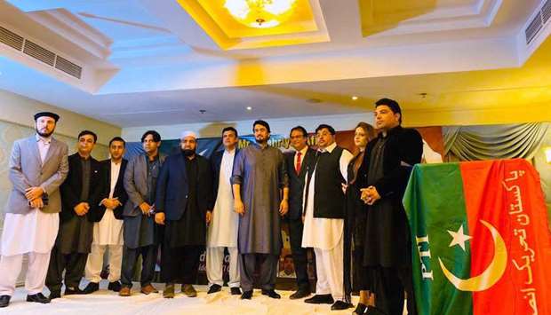 SPOTLIGHT: Shehryar Khan Afridi, the Minister of State for States and Frontier Regions (SAFRON) and Narcotics Control Pakistan, fifth from right, with the community members.