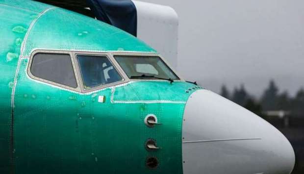 FILE PHOTO: A Boeing 737 Max aircraft is seen parked in a storage area at the company's production facility in Renton, Washington, January 10, 2020. REUTERS