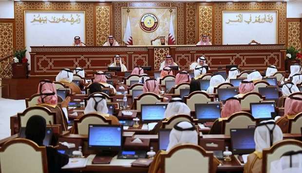 The Shura Council meets under the chairmanship of HE the Speaker Ahmed bin Abdullah bin Zaid Al Mahmoud
