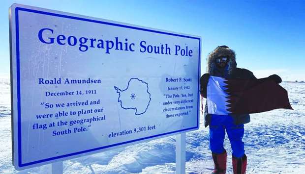 Fahad Badar at the South Pole.rnrn