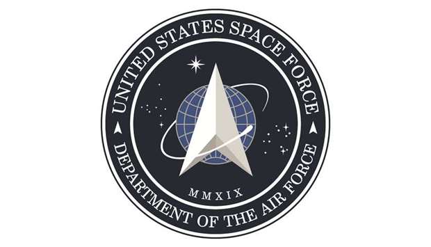 The new logo for the US Space Force that was unveiled on Friday.