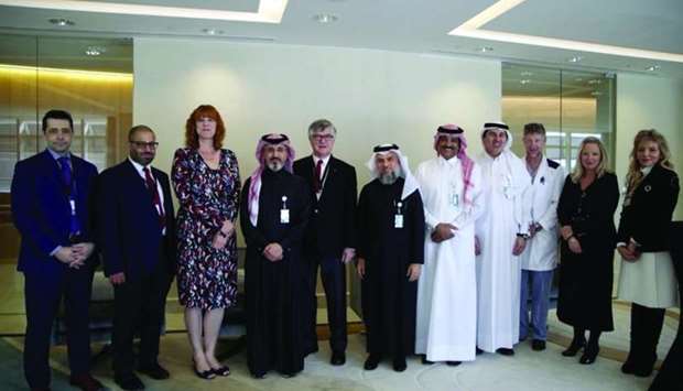 Canadian ambassador Stefanie McCollum and officials of Sidra Medicine and Royal College International Canada at the agreement signing ceremony.