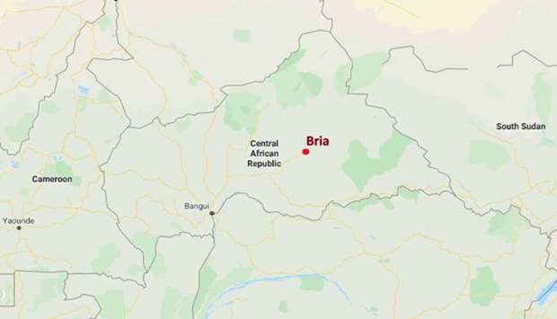 Bria is the main town in a diamond-rich region. It has been ravaged by long-standing violence and parts of it are pockmarked or in ruins.